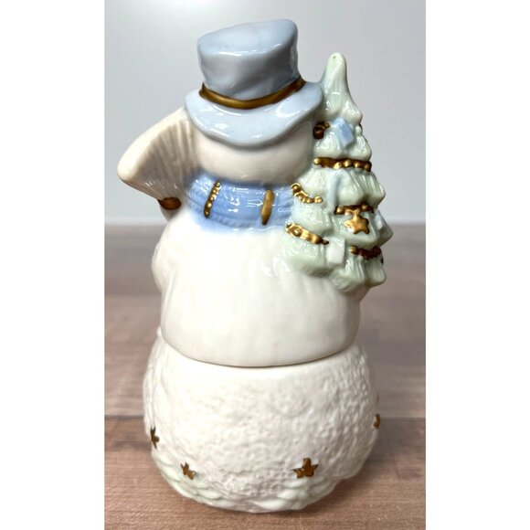Ceramic Snowman Trinket Box With Gift Packaging - Picture 3 of 4